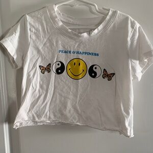 Prince Peter Collection White Tee with Peace & Happiness Design